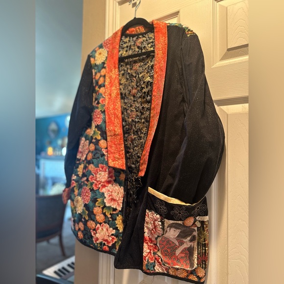 Jackets & Blazers - Vintage Handmade Oversized Asian Inspired Blazer